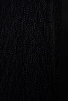 Thumbnail for your product : Amanda Wakeley Belted wrap-effect embroidered fringed tulle gown