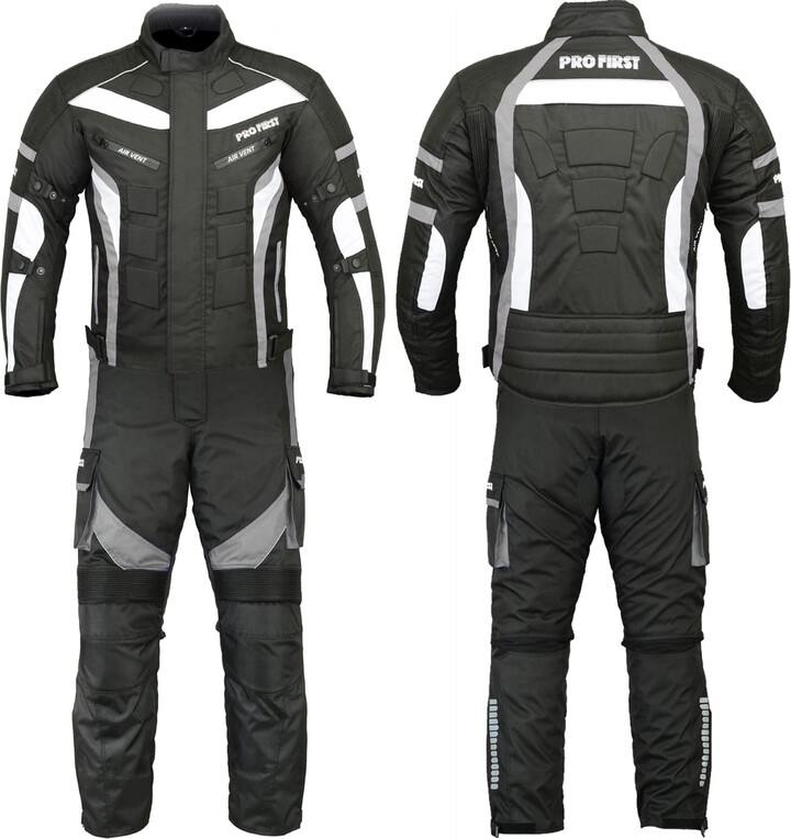 PROFIRST Mens Motorbike Motorcycle Suit Waterproof Armoured Jacket and