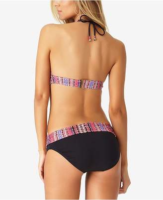 Anne Cole Stevie Striped Fold-Over Bikini Bottoms