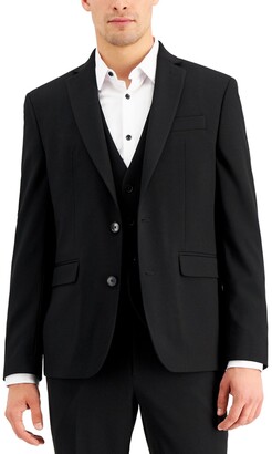 INC International Concepts Men's Slim-Fit Black Solid Suit Jacket, Created for Macy's