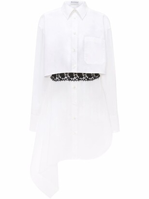 J.W.Anderson Lace-Insert Shirt Dress