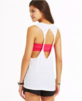 Thumbnail for your product : Pretty Rebellious Juniors' Selfie Graphic Back-Cutout Tank Top