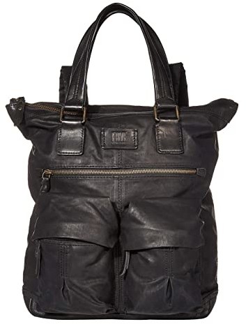 frye black backpack
