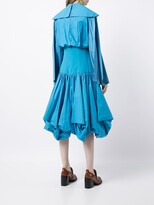 Thumbnail for your product : Loewe Ruffled-Hem Pleated Dress