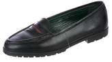 Thumbnail for your product : Gucci Leather Round-Toe Loafers