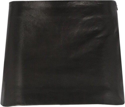 KHAITE The Jett Zipped Mini Skirt