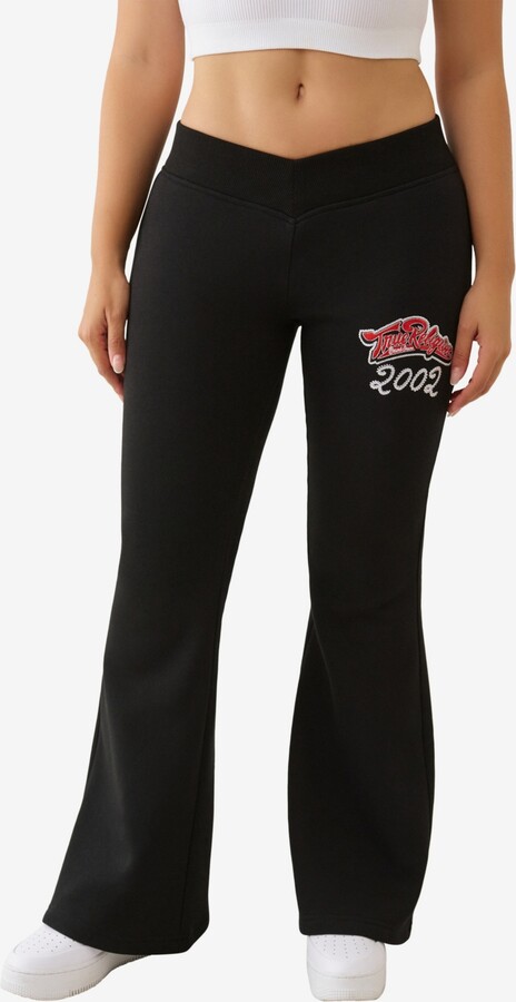 True Religion Women's Crystal V Flare Pants