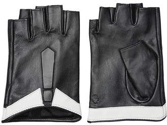 Karl Lagerfeld Paris Fingerless Leather Gloves