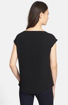 Thumbnail for your product : Elie Tahari 'Sable' Embellished Mixed Media Blouse