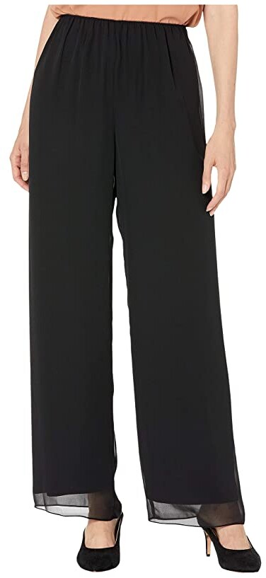 Alex Evenings Georgette Overlay Pants - ShopStyle