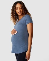 Thumbnail for your product : Cotton On Body Active - Women's Blue Short Sleeve T-Shirts - Maternity Gym Tee - Size S at The Iconic