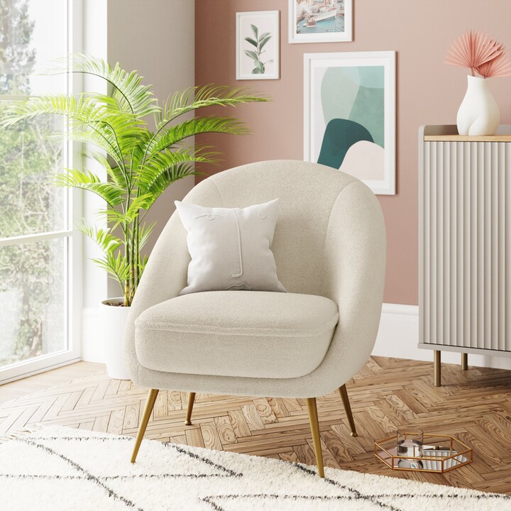 Dunelm Leni Sherpa Chair Sherpa Ivory ShopStyle Armchairs & Recliners