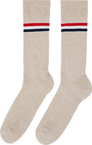 Thumbnail for your product : Thom Browne Beige Stripe Socks