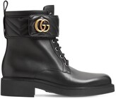 Thumbnail for your product : Gucci 25mm Marmont Leather Ankle Boots