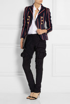 Thumbnail for your product : Altuzarra Seth striped wool and cotton-blend blazer