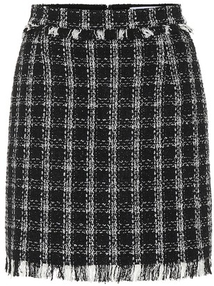 MSGM Tweed cotton-blend miniskirt