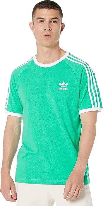 adidas 3-Stripes Tee (Green) Men's T Shirt - ShopStyle