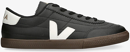 Veja Womens Blk/White Panenka Leather Low-Top Trainers Eur 38/5 Uk Women