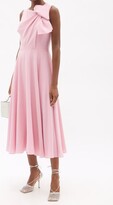 Thumbnail for your product : Roksanda Brigitte Bow-shoulder Crepe Midi Dress