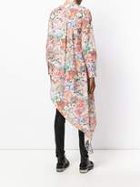 Thumbnail for your product : MM6 MAISON MARGIELA floral print draped shirt