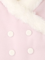 Thumbnail for your product : La Stupenderia Padded Baby Bunting With Faux Fur Trim