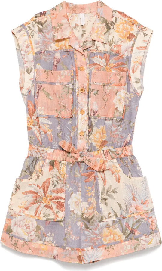 Zimmermann Kids Tallow playsuit ShopStyle Girls' Onesies