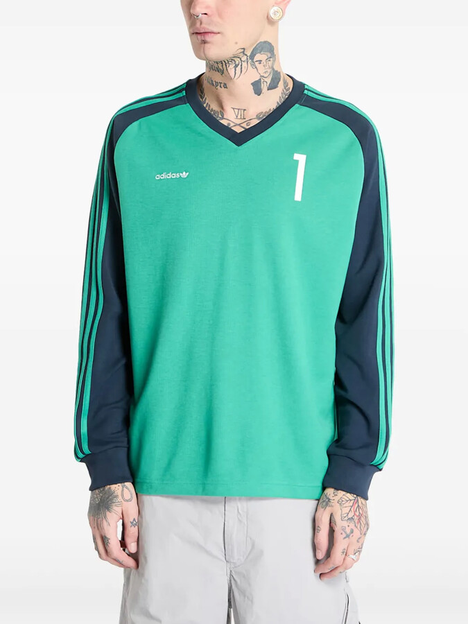 adidas colourblock long-sleeve T-shirt