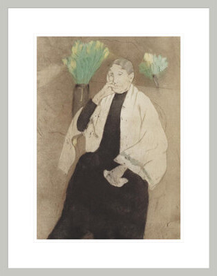 Red Barrel Studio Portrait of the Artist's Mother by Mary Cassatt -Framed Giclee Print