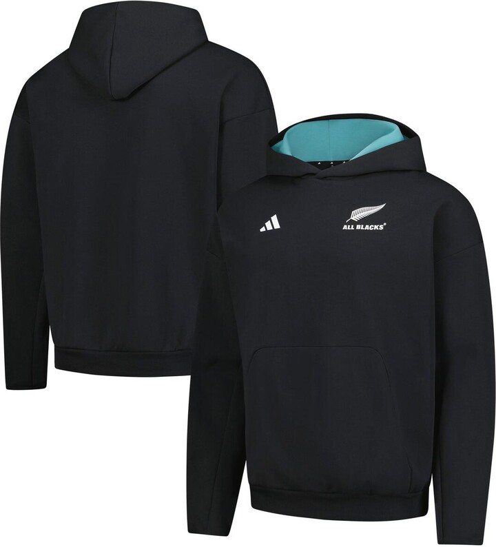 Adidas Men's Black New Zealand Rugby 2025/26 All Blacks Pullover Hoodie