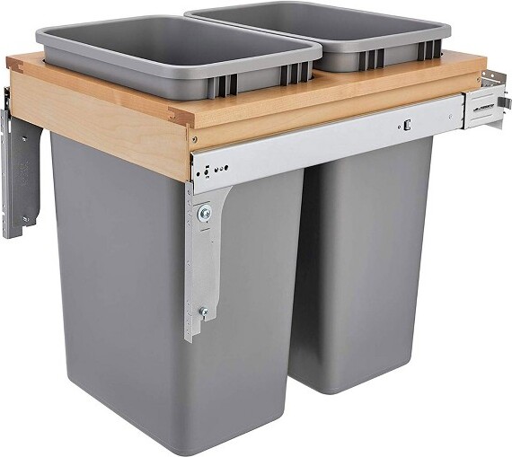 Rev-A-Shelf Rev-A-ShelfPulloutTopMountTrashCanw/Soft-close50qt4WCTM-2150BBSCDM-2