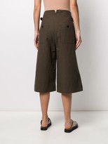 Thumbnail for your product : Margaret Howell Clinched Waist Cropped Trousers