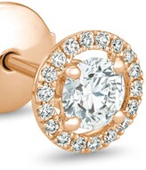 Thumbnail for your product : De Beers Jewellers 18kt rose gold Aura round brilliant diamond studs