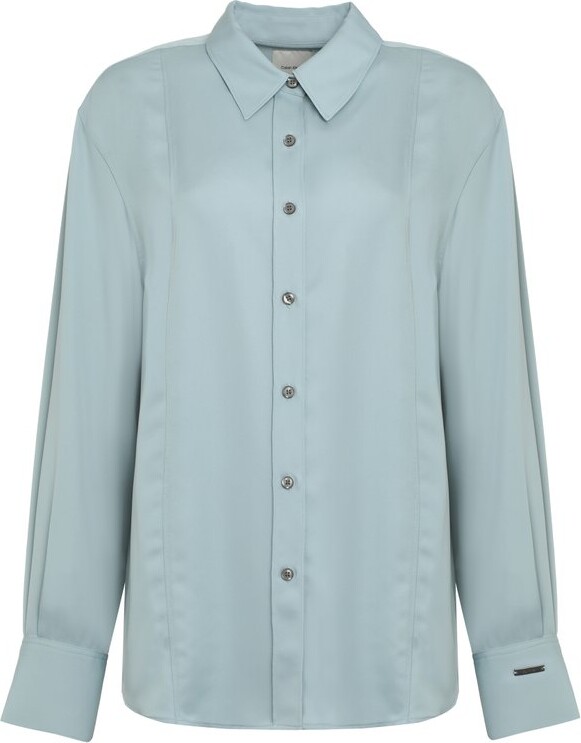 Calvin Klein Long Sleeved Crepe Shirt