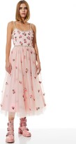 Thumbnail for your product : Alice + Olivia Lupita Crystal Strap Embellished Tulle Midi Gown