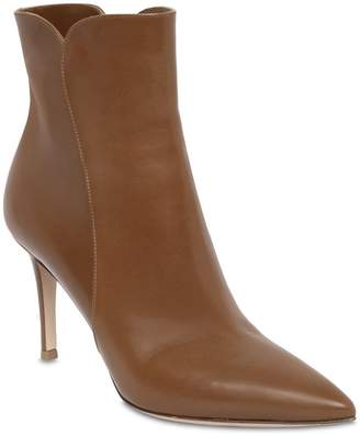 Gianvito Rossi 85mm Levy Leather Ankle Boots