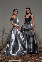 Thumbnail for your product : Isabel Sanchis Bonvicino Scoop Neck A-Line Gown