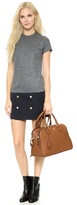 Thumbnail for your product : Tory Burch Robinson Pebbled Triple Zip Satchel