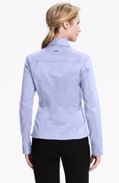Thumbnail for your product : BOSS 'Bashina 2' Fitted Cotton Blend V-Neck Blouse