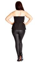 Thumbnail for your product : City Chic Citychic Black Deep V Corset Top