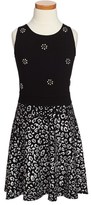 Thumbnail for your product : Flowers by Zoe Jeweled Leopard Dress (Big Girls)