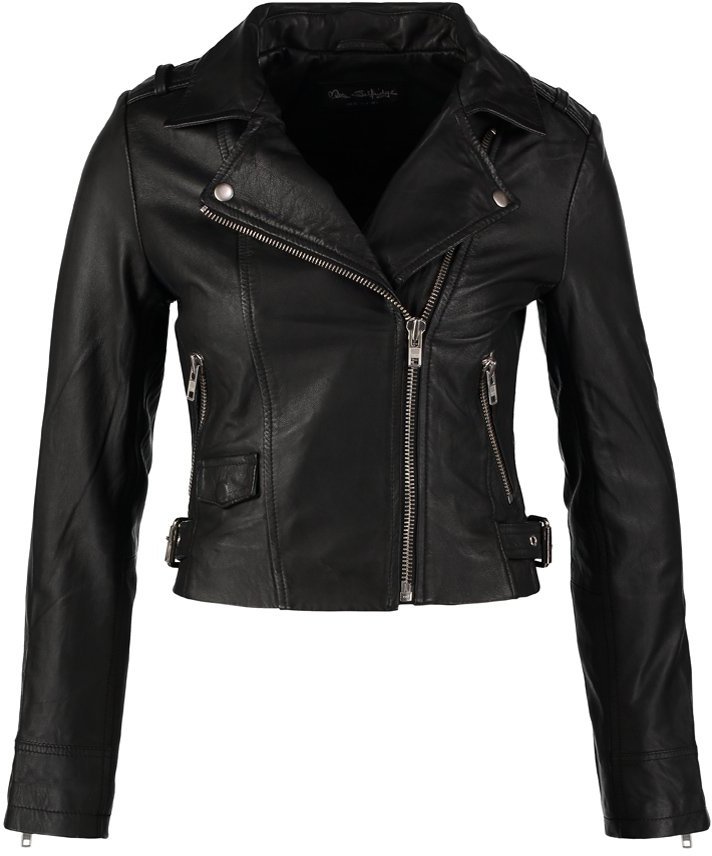 Miss Selfridge Leather jacket black - ShopStyle