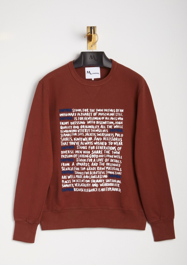 DOPPIAA Aacaste Statement Crew Neck Sweatshirt