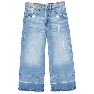 MANGO Crop flared jeans