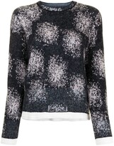 Thumbnail for your product : Y's Abstract-Pattern Crew-Neck Jumper