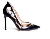 Thumbnail for your product : Nobrand Western clear PVC metallic leather pumps