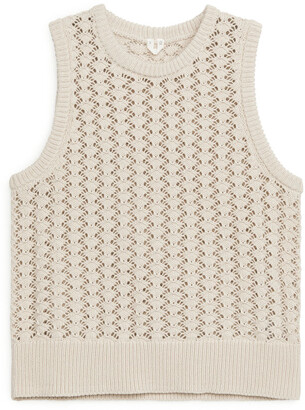 Arket Lace Knit Cotton Vest