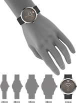 Thumbnail for your product : Emporio Armani Mens Three-Hand Black Leather Watch