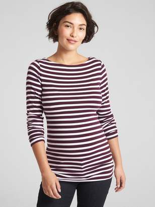 Gap Maternity Modern Stripe Boatneck T-Shirt