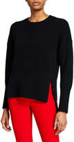 Thumbnail for your product : Valentino Wool-Cashmere High-Low Sweater with Inset