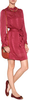 Thumbnail for your product : Marc by Marc Jacobs Silk Print Dress in Merlot Multi Gr. 34